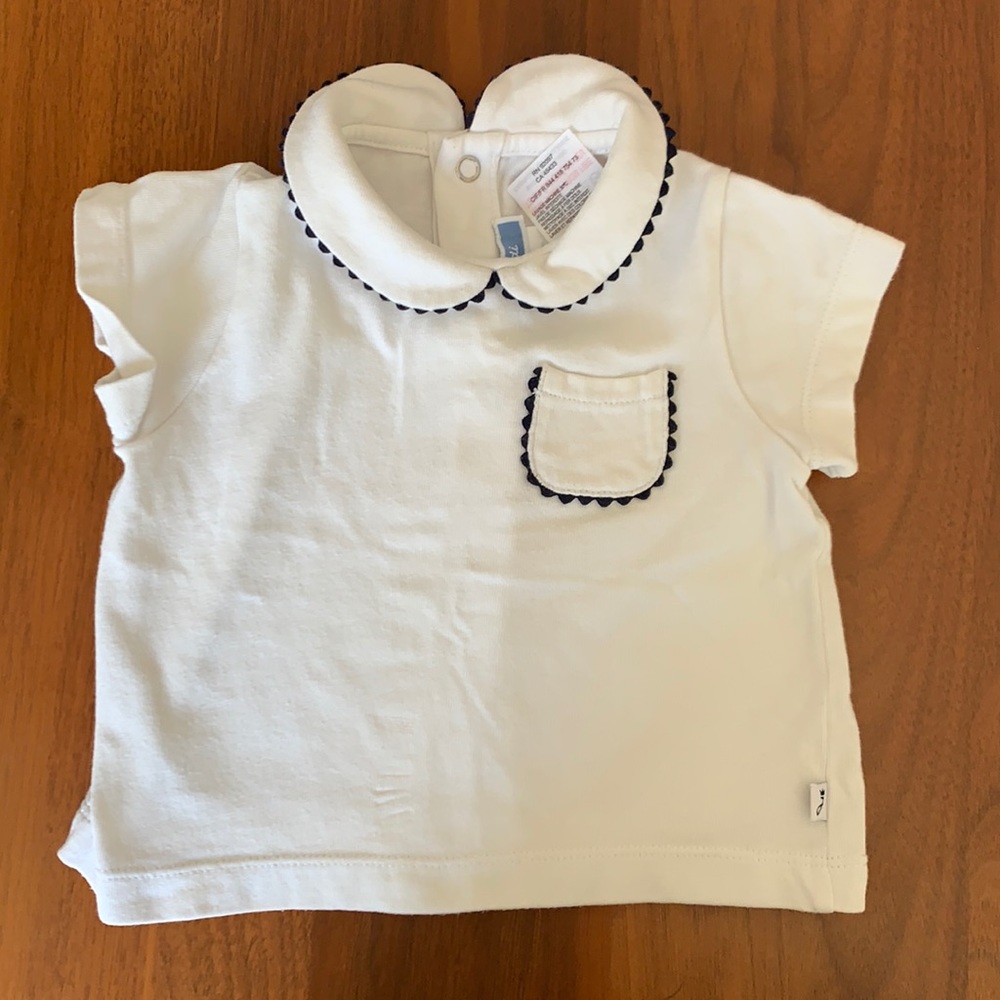 Jacadi t-shirt Peter Pan collar 12 months